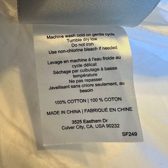 PARACHUTE King Duvet Protector Bright White Cotton - Picture 7 of 8